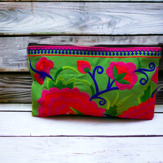 Floral Embroidered Clutches