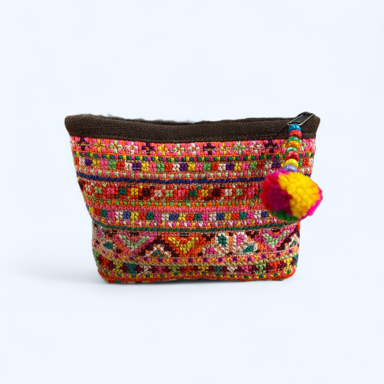 Hill tribe multi colours mini pouch